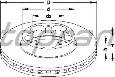 Тормозной диск TOPRAN купить