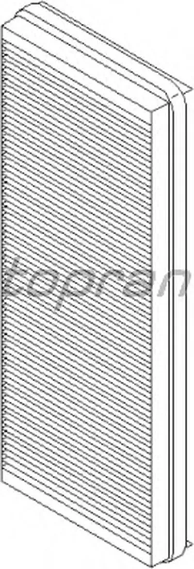 Фильтр, воздух во внутренном пространстве TOPRAN купить