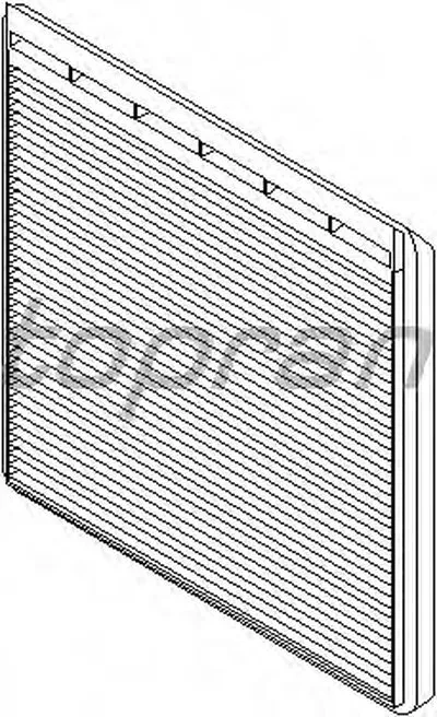 Фильтр, воздух во внутренном пространстве TOPRAN купить