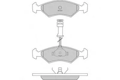 Комплект тормозных колодок, дисковый тормоз E.T.F. купить