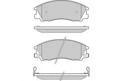 Комплект тормозных колодок, дисковый тормоз E.T.F. купить
