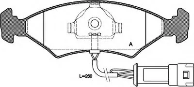 Комплект тормозных колодок, дисковый тормоз ADVANCE OPEN PARTS купить