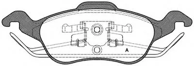 Комплект тормозных колодок, дисковый тормоз ADVANCE OPEN PARTS купить