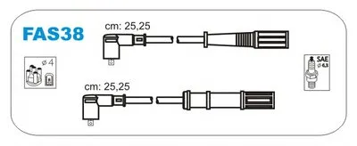 Комплект проводов зажигания JANMOR купить