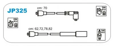 Комплект проводов зажигания JANMOR купить