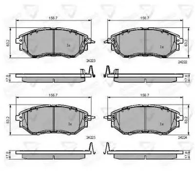 Комплект тормозных колодок, дисковый тормоз ANL Braking COMLINE купить