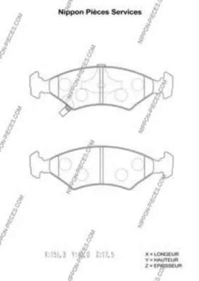 Комплект тормозных колодок, дисковый тормоз NPS купить