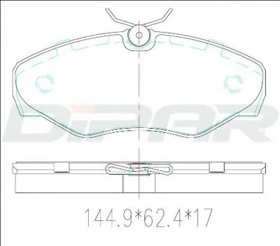 Комплект тормозных колодок, дисковый тормоз DITAS купить