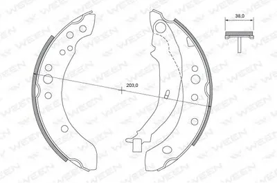 Комплект тормозных колодок WEEN купить