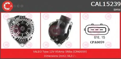 Генератор GENUINE SERIES CASCO купить