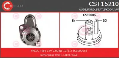 Стартер GENUINE SERIES CASCO купить