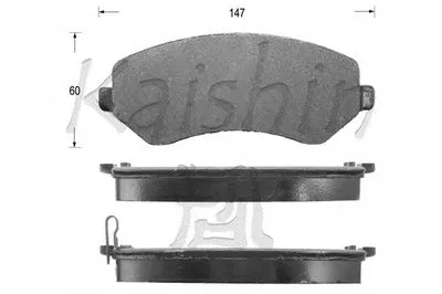 Комплект тормозных колодок, дисковый тормоз KAISHIN купить