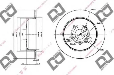 Тормозной диск DJ PARTS купить
