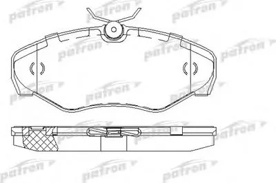 Комплект тормозных колодок, дисковый тормоз PATRON купить