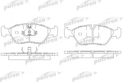 Комплект тормозных колодок, дисковый тормоз PATRON купить