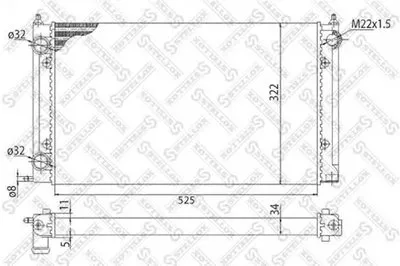 Радиатор, охлаждение двигателя STELLOX купить