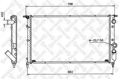 Радиатор, охлаждение двигателя STELLOX купить