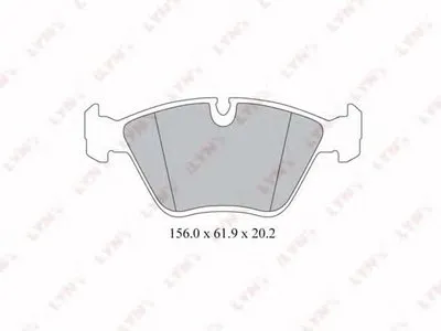 Комплект тормозных колодок, дисковый тормоз LYNXauto купить