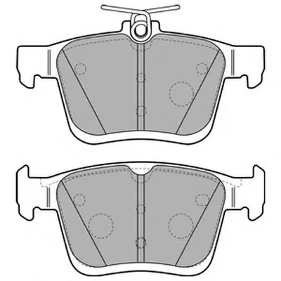 Комплект тормозных колодок, дисковый тормоз DELPHI купить