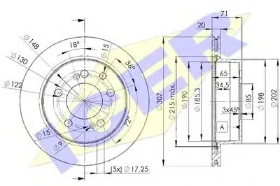 Тормозной диск ICER купить