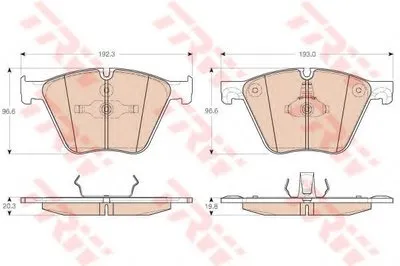 Комплект тормозных колодок, дисковый тормоз TRW купить
