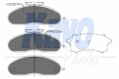 Комплект тормозных колодок, дисковый тормоз KAVO PARTS купить