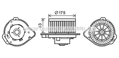 Электродвигатель, вентиляция салона AVA QUALITY COOLING купить