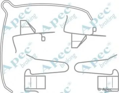 Комплектующие, тормозные колодки APEC braking купить