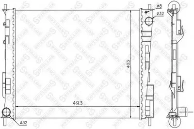 Радиатор, охлаждение двигателя STELLOX купить