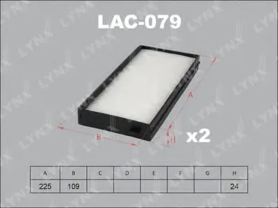 Фильтр, воздух во внутренном пространстве LYNXauto купить