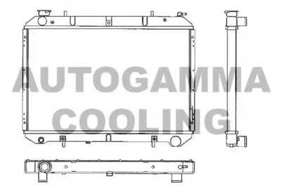 Радиатор, охлаждение двигателя AUTOGAMMA купить