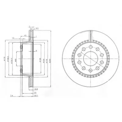 Тормозной диск DELPHI купить