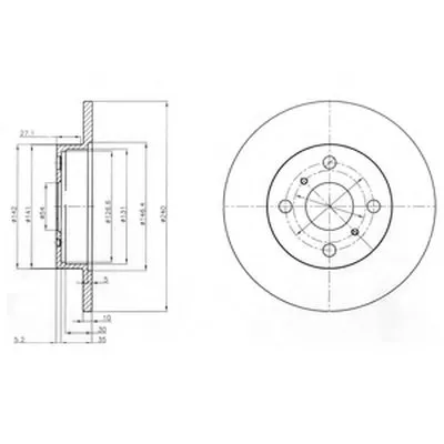 Тормозной диск DELPHI купить