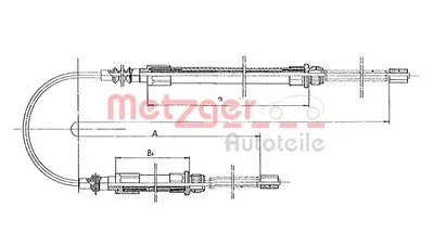 Трос, стояночная тормозная система COFLE METZGER купить