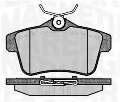 Комплект тормозных колодок, дисковый тормоз MAGNETI MARELLI купить