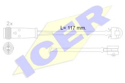 Сигнализатор, износ тормозных колодок ICER купить