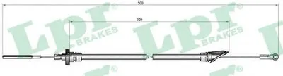 Тросик сцепления LPR купить