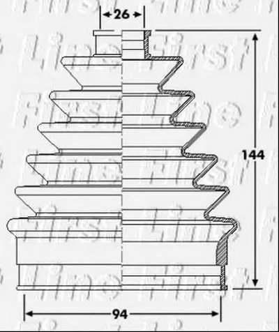Пыльник, приводной вал FIRST LINE купить