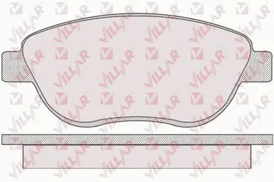 Комплект тормозных колодок, дисковый тормоз VILLAR купить