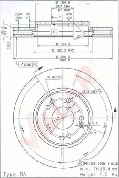 Тормозной диск VILLAR купить