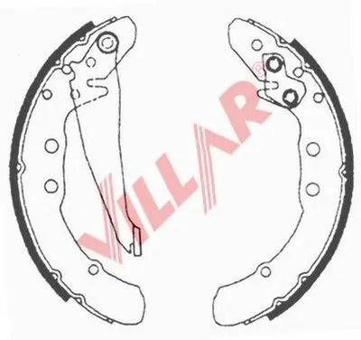 Комплект тормозных колодок VILLAR купить