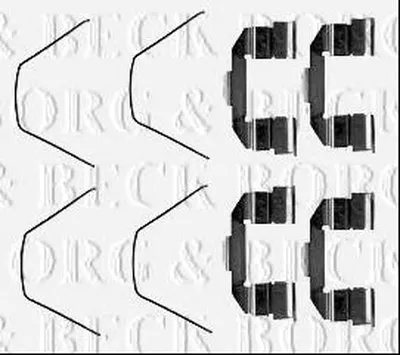 Комплектующие, колодки дискового тормоза BORG & BECK купить