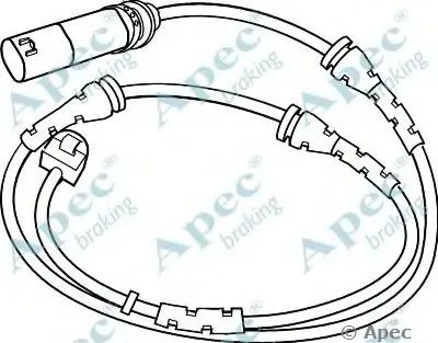 Указатель износа, накладка тормозной колодки APEC braking купить