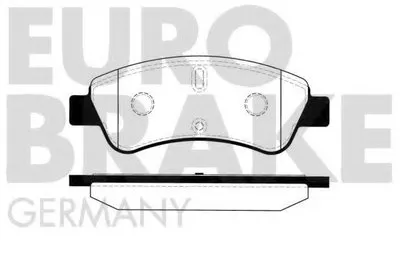 Комплект тормозных колодок, дисковый тормоз EUROBRAKE купить