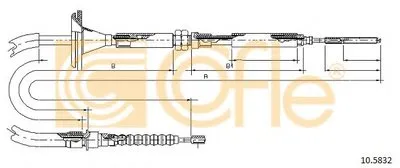 Трос, стояночная тормозная система COFLE купить