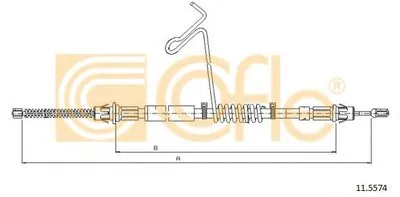 Трос, стояночная тормозная система