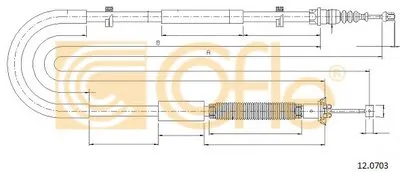 Трос, стояночная тормозная система COFLE купить