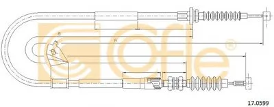 Трос, стояночная тормозная система COFLE купить