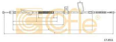 Трос, стояночная тормозная система COFLE купить