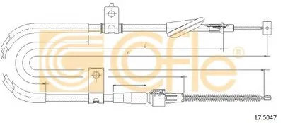 Трос, стояночная тормозная система COFLE купить